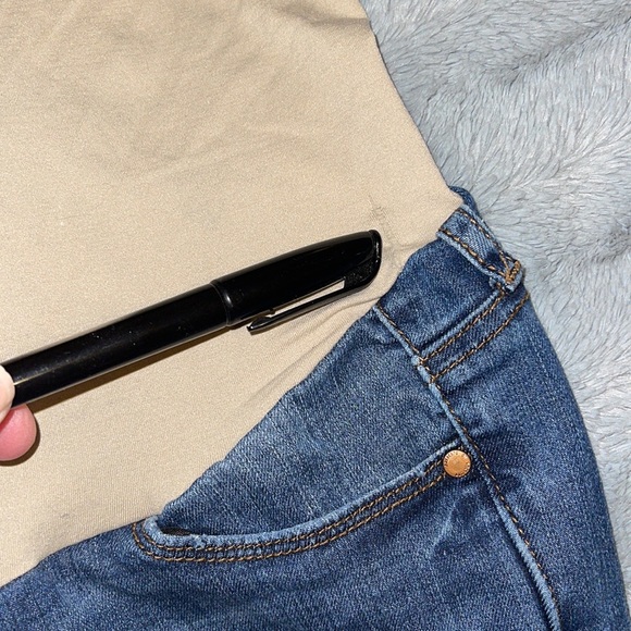 Articles Of Society Sarah Skinny Distressed Maternity Jeans Size 28. So cute!! - Picture 7 of 10